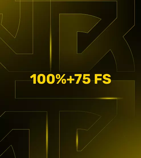 Бонус за 2й депозит - 100% + 75 FS